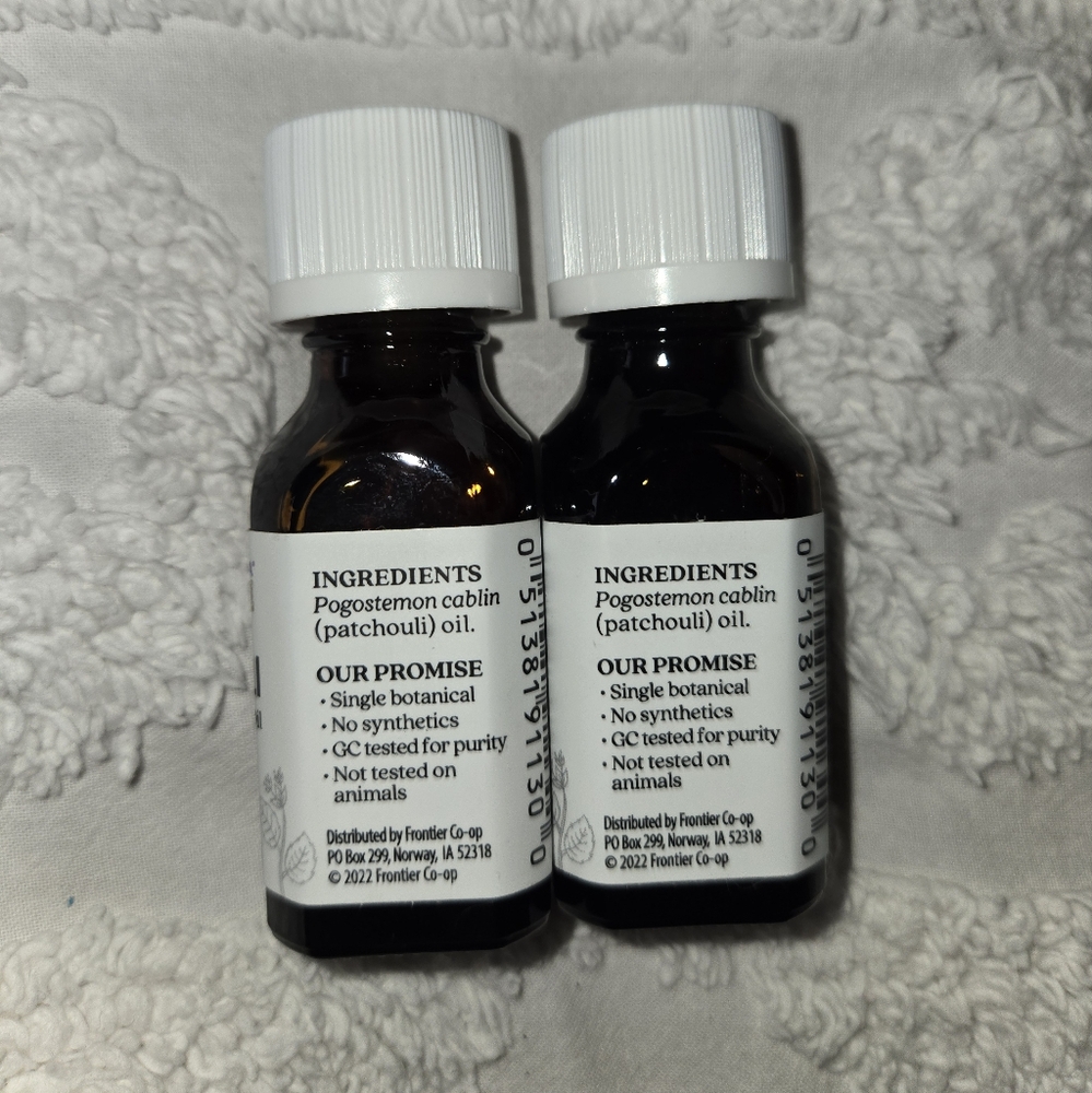 Aura Cacia Patchouli Essential Oil Set Of 2 .5 Fl Oz Patchouli Balancing Oil - Picture 4 of 4